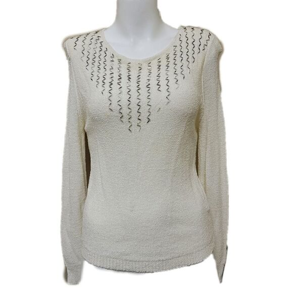 Vintage 90's beaded metallic pullover sweater - Picture 1 of 5